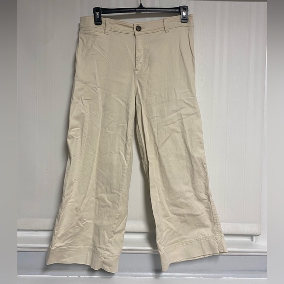 Khaki wide leg high rise jeans - Picture 1 of 5